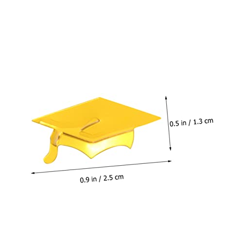 OFFSCH 600 Stück 2020 Konfetti Für Abschlussfeier Glückwunsch Abschlusskappe Planke Konfetti-grad-kappe Mittelstücke Abschlusskleid Und Mütze Für Abschlussdekor Teller Golden von OFFSCH