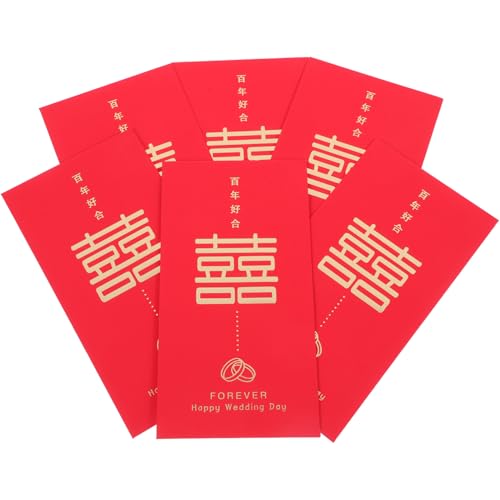 OFFSCH Chinesische Geldumschläge Hochzeitsbedarf Rote Umschläge Chinesischer Hochzeitsname Rotes Paket Elegantes Design von OFFSCH