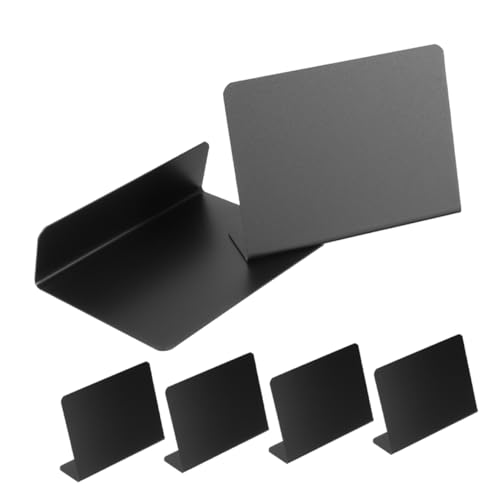 OFFSCH 6St Mini-Esstischtafel Buffet Tischdekoration Mini Kreidetafel für Buffet Kreidetafel für Hochzeiten Tafelkarten für Familienessen Buffethaft Mini-Schild Tischkarte PVC Black von OFFSCH