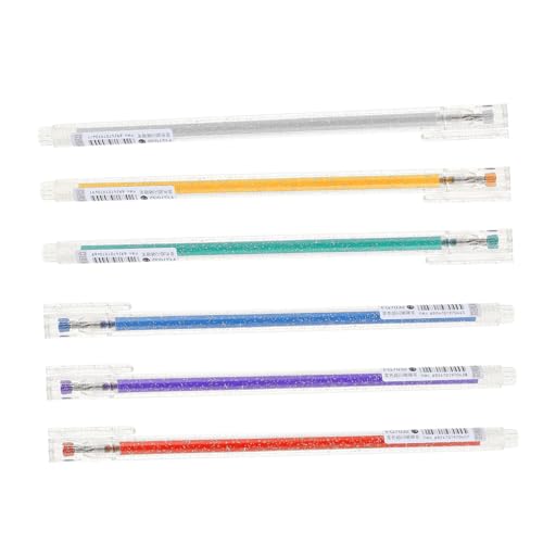 OFFSCH 6st Aquarellstift Im Taschenformat Scrapbooking-gelstift Schreibender Gelstift Kawaii Kugelschreiber Gelstift Skizzieren Kreativer Gelstift Glitzer Stift Studenten Gelstift Plastik von OFFSCH