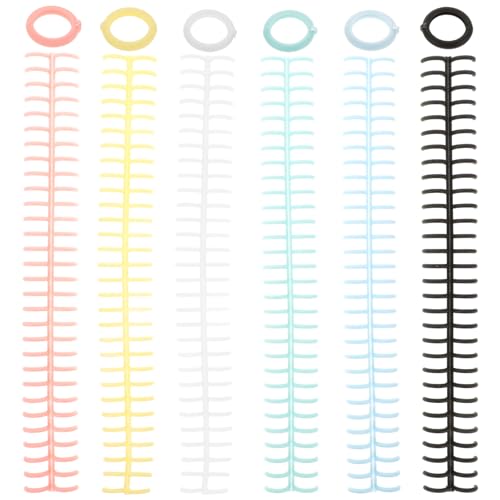 OFFSCH 6st Bindungsring Abnehmbare Binderinge Rezept-organizer-ordner Organisationsordner Ringordner Für Lose Blätter Ringe Für Notizbuch Modeordner Loser Blattring Planerordner Plastik von OFFSCH