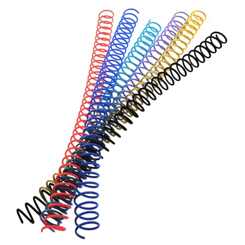 OFFSCH 6st Loseblattordner Kreise Spiralförmige Binderücken Ringordner Für Lose Blätter Farbige Lose Blattringe Drahtring Notebook-ring Selber Machen Buchbinderringe Selber Machen Plastik von OFFSCH