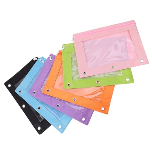 OFFSCH 6st Papiertüte Mit Reiß Verschluss Aufbewahrungsbeutel Organizer Handtasche Stifthalter Schnellhefter Spannverschluss Federmäppchen Reißverschlüsse Blinderbeutel Pvc von OFFSCH