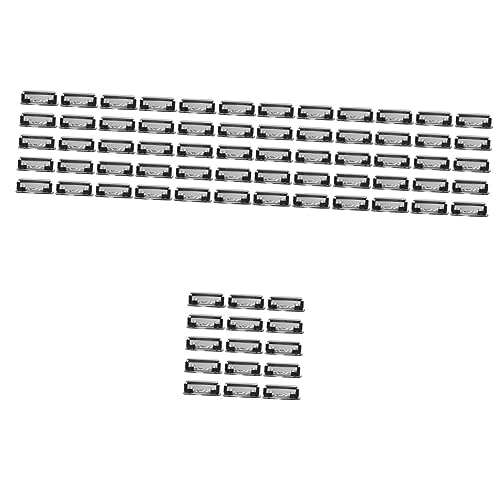 OFFSCH 75 Stück Ordner Clips Klemmbrett Clips Schwarze Klemmbrett Clips Hardware Flache Klemmbrett Clips Klemmbretter Mit Aufbewahrung Dokumenten Board Clips Robuste Klemmen von OFFSCH