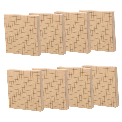 OFFSCH 8 Raster-haftnotizen Kleiner Notizblock Aufkleber Für Studiennotizen Memo-aufkleber Multifunktions-notizblock Notizaufkleber Für Den Täglichen Gebrauch Notizzubehör Papier Brown von OFFSCH