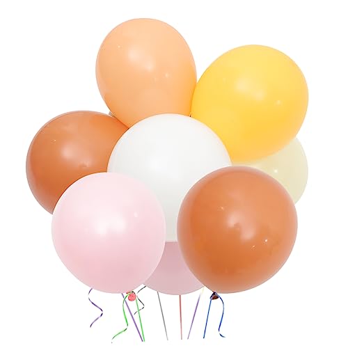 OFFSCH 9 Sätze Blumenballons Für Die Babyparty Gänseblümchen Ballons Motto-partyballons Fetzige Partydekoration Blumenballongirlande Orangefarbener Ballon Gelb-orangeer Ballon Emulsion von OFFSCH