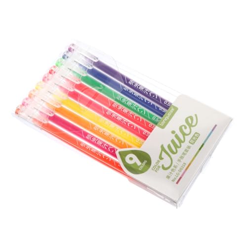 OFFSCH 9st Farbiger Gelstift Farbige Stifte Studenten Gelstift Färbender Gelstift Signatur-tintenroller Bezaubernde Gelstifte Textmarker Stifte Cartoon-kugelschreiber Colorful Plastik von OFFSCH