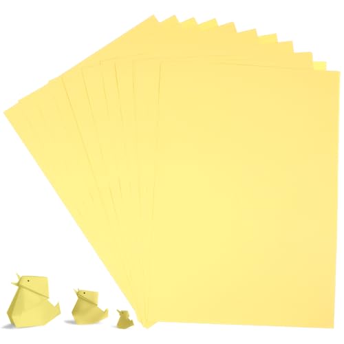 OFFSCH A4 Mehrzweckpapier 70 G/ ² Hellgelb Druckpapier Bastelpapier Schreibpapier Für Büro Schule Und Kunsthandwerk Ideal Für Tintenstrahldrucker Und Manuelles von OFFSCH