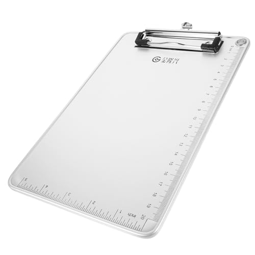 OFFSCH A5 Klemmbrett Kleines Klemmbrett Datei-zwischenablagen Büro-klemmbrett Tafel Dateiordner Für Profilclips Klemmbrett Aus Aluminium Memo-klemmbretter Booklet-ordner Silver von OFFSCH