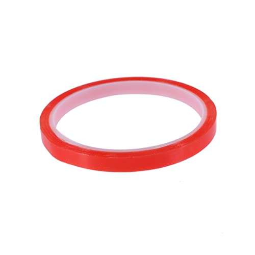 OFFSCH Acrylklebeband Handyband Doppelseitiges Klebeband Doppelklebeband Doppelseitiges Transparentes Klebeband Rot von OFFSCH