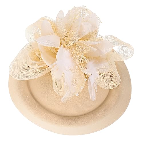 OFFSCH Fascinator für Hochzeiten Hut Haarschmuck für Damen modisch Mini-Partyhüte Clip elegante Haardekorationen für die Braut von OFFSCH