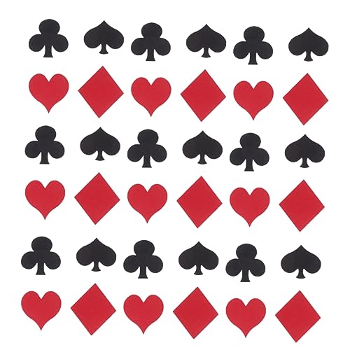 OFFSCH Elegante Partydekorationen zum Thema Poker Tischpapier Füllstoff Konfetti Ornamente für Geburtstage Hochzeiten von OFFSCH