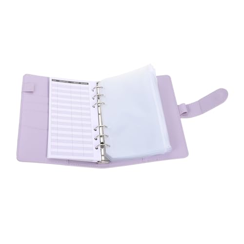 OFFSCH Budget Binder Set A6 Mit Reißverschluss Umschlägen Geldsparen Ringbuch Für Haushaltsbuch Budgetplanung Und Bargeldaufbewahrung PU Pastellfarben von OFFSCH