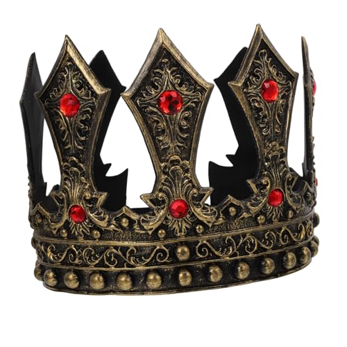 OFFSCH Diamant-Königskrone geburtstagskrone kinder krone Halloween-Krone Glitzernde Krone Luxuriöse Krone goldene Prinzenkronen Kronmänner Königs- und Königinkronen die Krone Tiara RP von OFFSCH