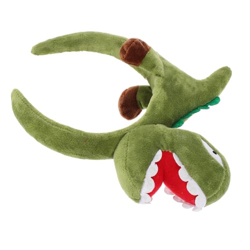 OFFSCH Dinosaurier-Stirnband Cosplay-Stirnband Kopfschmuck eines Dinosauriers lustige halloween haarreif halloween headband Karikatur schmücken Foto großer Dinosaurier Kind Tier Plastik von OFFSCH