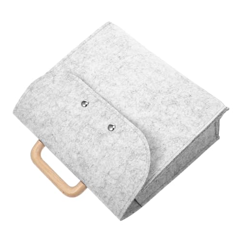 OFFSCH Einkaufstasche aus Filz aktenkoffer aktentaschen Aktenmappe schreintischorganizer business bag Business-Einkaufstasche Aufbewahrungstasche für Filzfeilen gefühlt Light Grey von OFFSCH