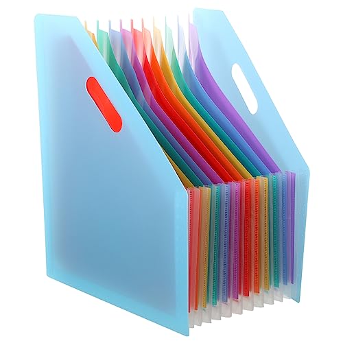 OFFSCH Erweiterbarer Aktenordner Akkordeon Aktenhalter 12 Fächer Quittungsordner Papier Datei Organizer Schmal Für Kontoauszüge Und Dokumente von OFFSCH