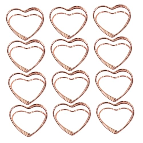 OFFSCH Herzförmige Tischkartenhalter Für Hochzeiten Partys Und Büros Cute Memo Clips Für Fotos Und Visitenkarten Eleganter Tischkartenständer Rosé von OFFSCH