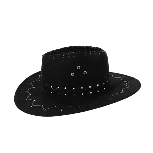 OFFSCH Kindermütze Halloween-cowboyhut Cowboy-kostüm Unisex-cowgirl-hut Fedora-hut Cowgirl-mütze Sommersonnenhut Cowboyhut Für Mädchen Bastelt Cowboyhüte Halloween-hut Black Denim von OFFSCH