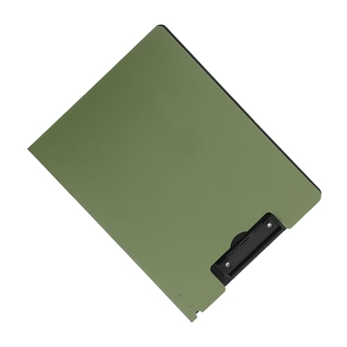 OFFSCH Mappe Organisationsregeln Büroorganisator Doppelclip-Ordner Langlebiger Clipboard Dokumentenordner Krankenschwester-Klemmbrett faltbar Datei-Cover-Ordner Kunststoff Olive Green von OFFSCH