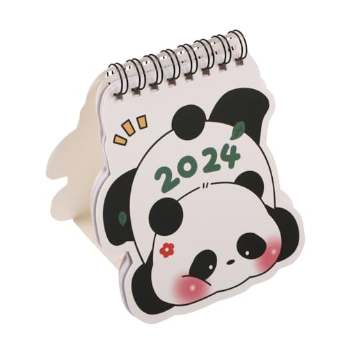 OFFSCH Mini-Panda-Tischkalender kalender kinderkalender mond kalender schreibtisch kalender Tischkalender mit Löchern Kalenderaufkleber Kalender 2024 groß Tischkalender 2024 Papier von OFFSCH