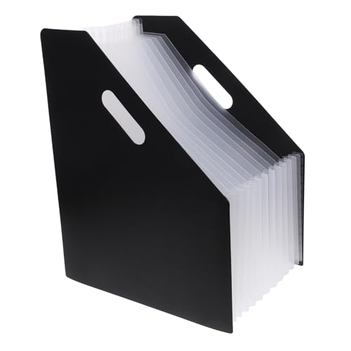 OFFSCH Ordner Organpaket Desktop-Datei-Organizer kleine Akkordeonmappe expandierender Dateiordner dokumentenordner aktenordner Büro Zubehör Organisator aus Papier Datendateiordner Black von OFFSCH