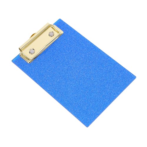 OFFSCH Ordner Wordpad Tragbares Klemmbrett Multifunktions-klemmbrett Schreibunterlage Büroklammer Konferenz-schreibtafel Office-dokumentenclip Kleines Klemmbrett Zwischenablage Blue Acryl von OFFSCH