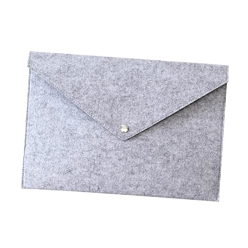 OFFSCH Organisator Aus Papier Ordner Für Aktenumschläge Aktentasche, Business-organizer Aktenordner Aus Filz Mailer Polybeutel Dokumenten-tragetasche Federmäppchen Light Grey von OFFSCH