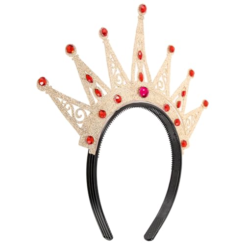 OFFSCH Partystirnband Prinzessinnenkronen Prinzessinnenkleid Prinzessin Mädchen Krone party accessoires birthday crown dekoration Party-Stirnbänder Diademe für Mädchen Plastik Golden von OFFSCH