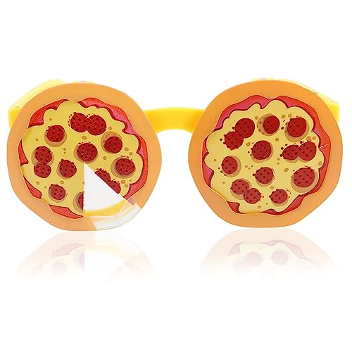 OFFSCH Pizzagläser faschingsbrille karnevalsbrille Geschenkbrille partyzubehör Pizza-Fun-Gläser interessantes Brillenrequisit schnapsgläser Brillenstütze Partygläser sammeln Abs von OFFSCH