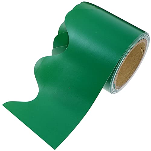 OFFSCH Randdekorpapier Papierausschnitt Trimmer Im Klassenzimmer Gezackter Tafelrand Grüner Bulletin-rand Großer Papierblock Bordüre Für Pinnwand- Grenzpapier Green Papierstau von OFFSCH