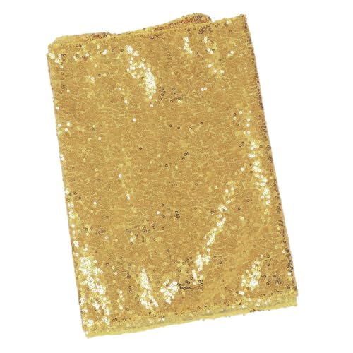 OFFSCH Tischaccessoire Goldene Tischdecke Multifunktions-schreibtischtuch Grüne Tischdecke Zartes Schreibtischtuch Multifunktionstisch Tisch Event-tischdecke Golddekor Polyester von OFFSCH