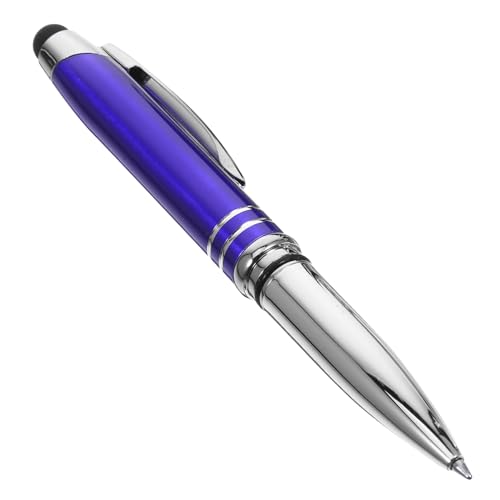 OFFSCH Touch-kugelschreiber Led-kugelschreiber Schreibstift Für Den Täglichen Gebrauch Stift Mit Beleuchteter Spitze Beleuchteter Kugelschreiber Taschenlampenstift Blue Metall von OFFSCH