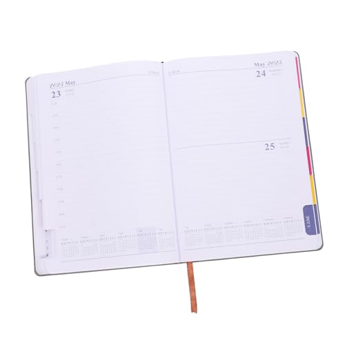 OFFSCH Zeitplan-Notizblock Stunde Notizbücher für die Arbeit kleiner Jahresplaner Budgetplaner Wochenplaner Kompaktes Notizbuch Tragbares Notebook Business-Planungs-Notizbuch Papier Blue von OFFSCH