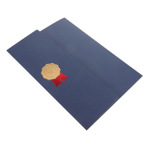 OFFSCH Zitierschale für Zertifikate Zertifikat-Umschlaghalter Zertifikatsinhaber vergeben Preisträger dokumentenmappe mappen briefumschläge zertifikat abdeckung Diplom-Cover Papier Blue von OFFSCH