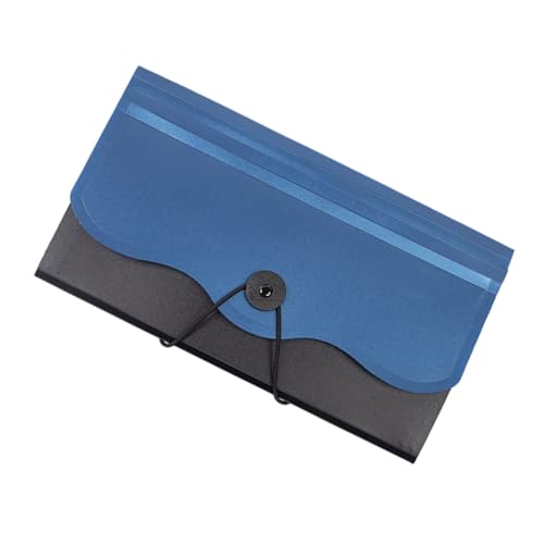 OFFSCH expandierender Dateiordner aktenmappe ordnee aktenorganizer Mehrzweck-Aktenordner Tragbarer Datei-Organizer Akkordeon-Ordner klein kleiner Akkordeon-Ordner-Organizer Polyester Blue von OFFSCH