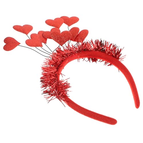 OFFSCH Valentinstag Herzform Stirnband Pailletten Kopfschmuck Für Party Zarte Haar Hoop Zubehör von OFFSCH