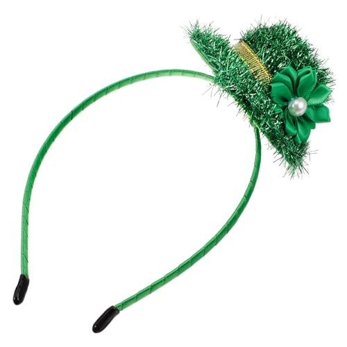 OFFSCH irisches Stirnband Mini-Zylinder-Stirnband st. Patricks Day Haarband haarschmuck schminke Partyzubehör für den St. Patrick's Day Haarspange für st. Patricks Erwachsener Strauß Hut von OFFSCH