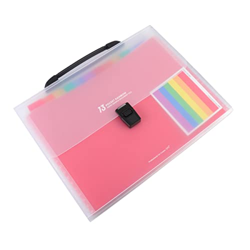 Schüler Zubehör ordner dokumentenmappe dokumenten tasche dokumente organizer dokumententasche file organizer ordnee document folder Aktentasche Schlüsselanhänger-Beutel Colorful OFFSCH von OFFSCH