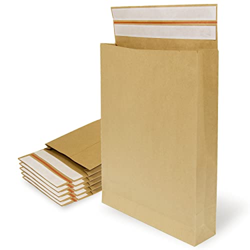 Briefumschläge aus Kraftpapier mit doppeltem Silikonstreifen für Versand und Verpackung, Papiertüten zum Versenden von Kleidung, Accessoires, Dekoration oder Geschenke von OFITURIA