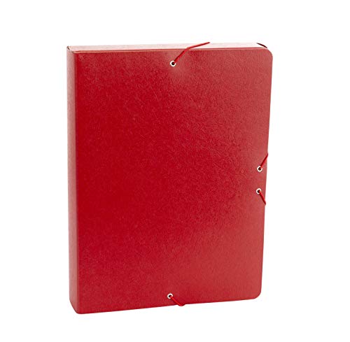 Carpeta Proyecto Gofrado Resistente con Gomas Elasticas Grosor 5cm Color Rojo von OFITURIA