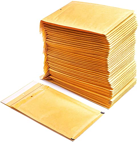 Gepolsterte Umschläge aus Polyethylen-Innenpolster, Farbe Braun, Versandtaschen mit Kapazität für Dokumente mit einer maximalen Fläche (400 Polsterumschläge, 100x165 mm) von OFITURIA