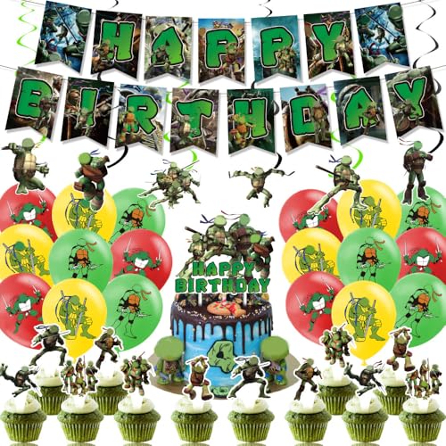 32pcs Ninja Cartoon Luftballons Geburtstag Deko Luftballons Geburtstag Cartoon Geburtstag Party Dekorationen Mädchen Cartoon Kindergeburtstag Partyzubehör von OFKAFEZV