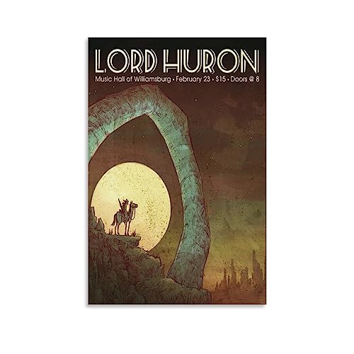 OGNIWO Lord Huron Leinwand-Poster, Wanddekoration, Kunst, Gemälde, Wohnzimmer, Schlafzimmer, Dekoration, Geschenk, ungerahmt, 30 x 45 cm von OGNIWO