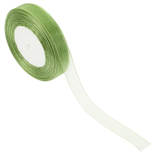 OHPHCALL 1 Rolle 15 Cm Langes Chiffonband Schimmernde Bänder Grünes Chiffonband Festival-paketband Gestaltetes Paketband Grünes Band Chiffon-stoffbänder Haarschmuckband Green Polyester von OHPHCALL