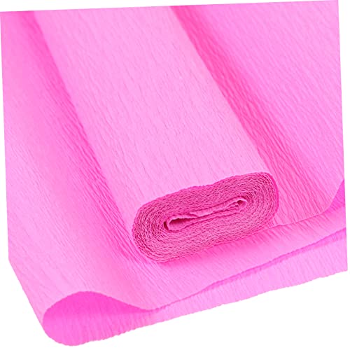 OHPHCALL 1 Rolle Krepppapier Zur Blumenherstellung Blumenband Kit Zur Papierherstellung Herstellung Von Krepppapier Blumen Aus Krepppapier Bastelkrepppapier Farbiges Krepppapier Korb Rosa von OHPHCALL