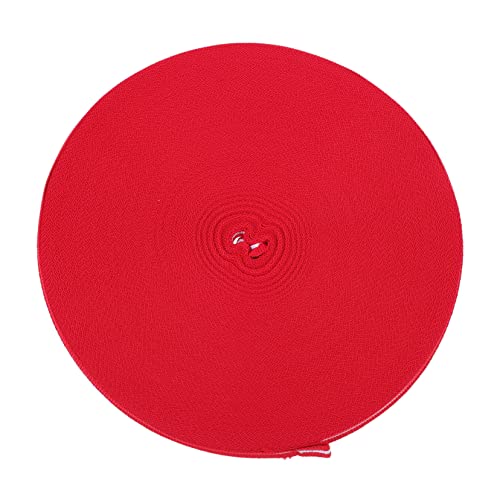 OHPHCALL 1 Rolle Rot-weiß gestreiftes Gurtband Feiertagsbänder Weihnachtsfeierband Brautstrauß Band Wickelband weihnachtsband christmas ribbon weihnachtsfestband DIY Bastelband Polyester von OHPHCALL