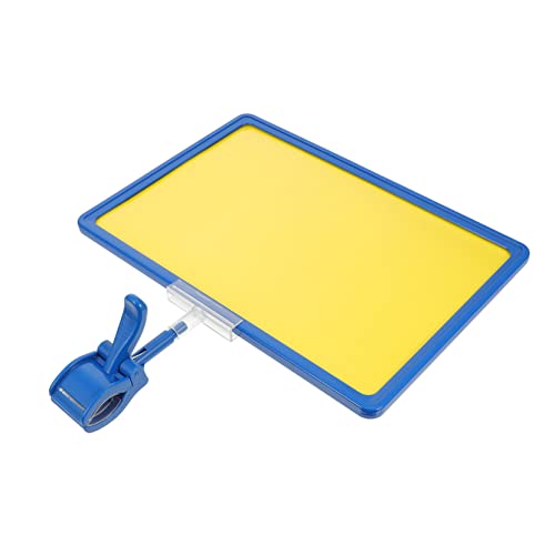 OHPHCALL 1 Satz Billboard-Clip preisaufsteller preisschilder Regalbeschriftung tags clipboard steht Warenetikettentafel Pop Preisschild mit Clip Preisanzeigetafel ein neuer Stoff Blue von OHPHCALL