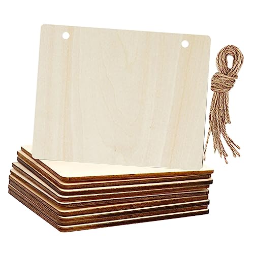 OHPHCALL 1 Satz Diy Kleines Schild Holztafeln Zum Basteln Holzschmuck Für Das Kunsthandwerk Diy Holztafel Unfertige Hängende Schilder Hängende Holztafel Holzhandwerk Bastelbedarf Hölzern von OHPHCALL