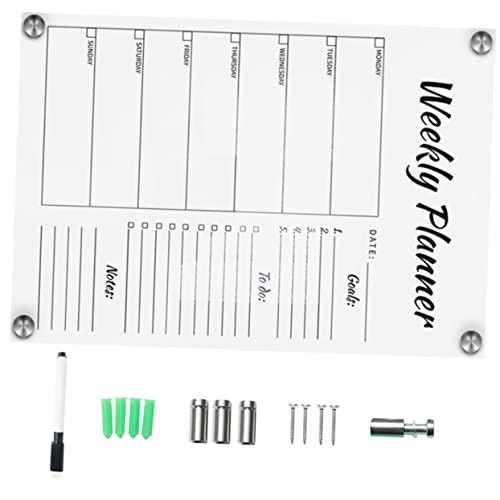 OHPHCALL 1 Satz Nachrichten schreibbrett Schreibtisch Notizblock Schulnotiztafel schreibtafel schreib tablet klare Massagebretter Desktop handschriftliche Message Boards Acryl von OHPHCALL